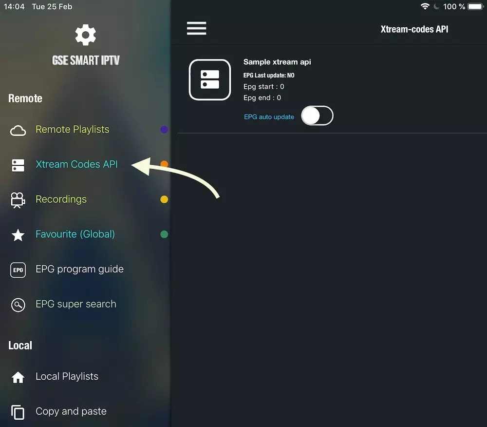 install iptv on ios using GSE smart iptv